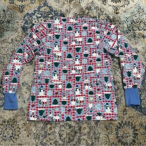 Festive Snowman and Tree Patterned Sweater